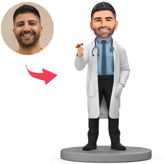 Doctor Holding Cigar Custom Bobbleheads
