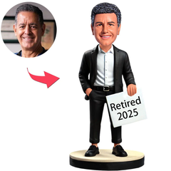 Retired 2025 Cool Business Man Custom Bobbleheads