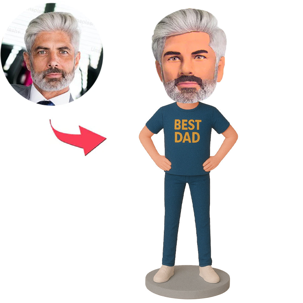 Best Dad Hands on Hips Custom Bobbleheads