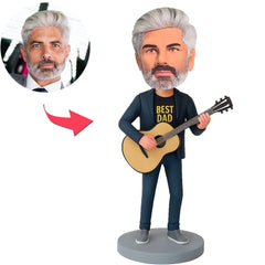 Best Dad Playing Guitar Custom Bobbleheads