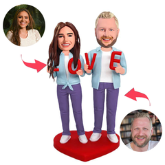 LOVE Couple Custom Bobblehead