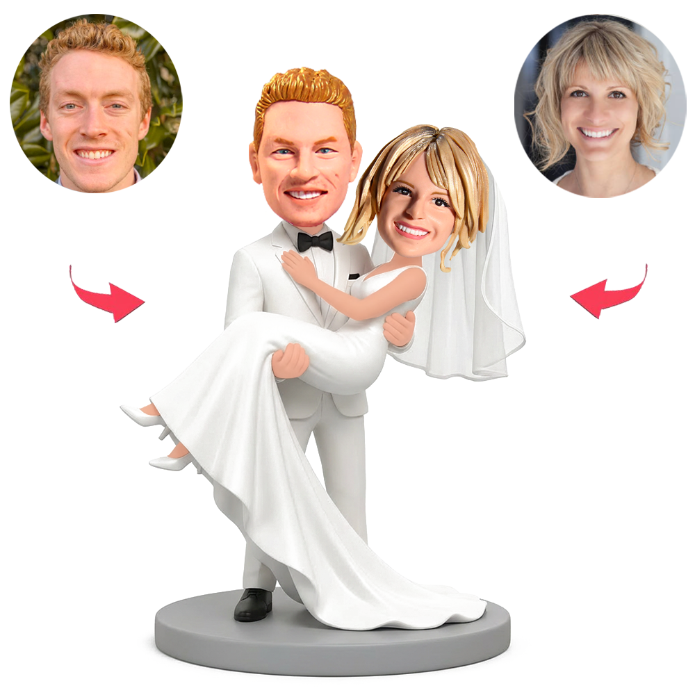 Couple's Princess Carry Custom Bobbleheads