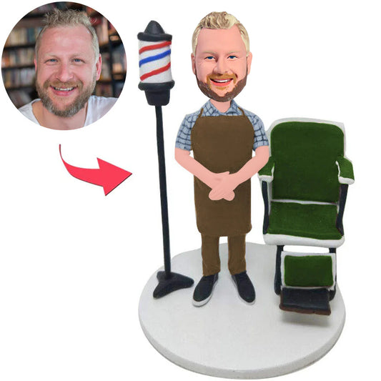 Male Barber Custom Bobbleheads