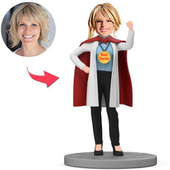 Best Female Doctor Wearing Cape Custom Bobbleheads