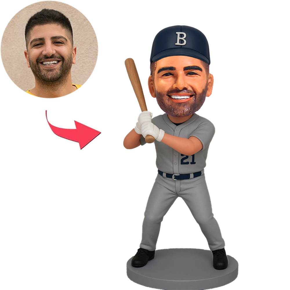 Number 21 Baseball Player Custom Bobbleheads