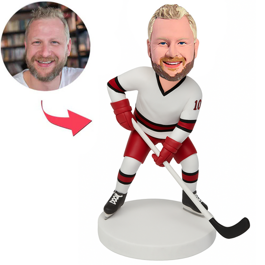 Male Ice Hockey Player Number 10 Custom Bobbleheads