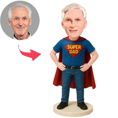 Super Dad Blue Suit Custom Bobbleheads