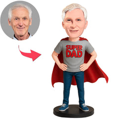 Super Dad Superhero Custom Bobbleheads