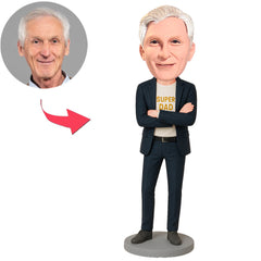 Super Dad Boss Custom Bobbleheads