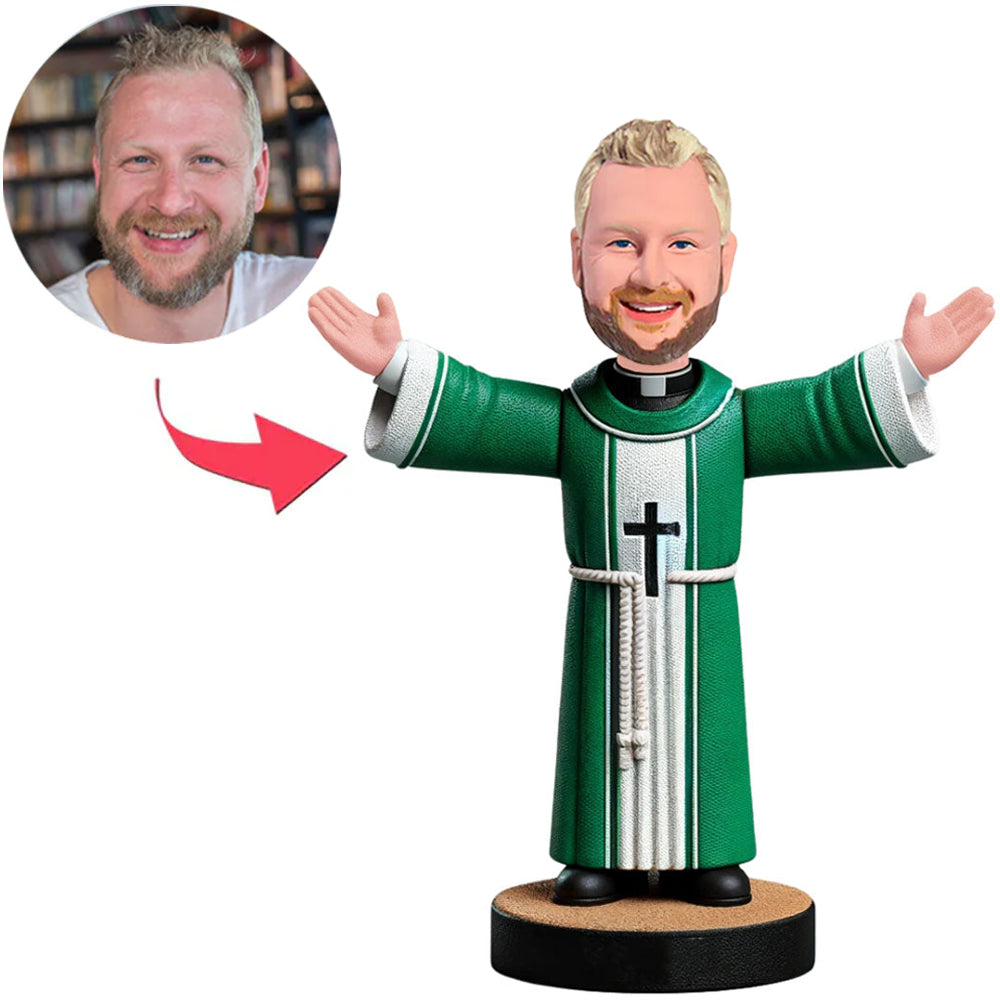 Green Costume Priest Custom Bobbleheads