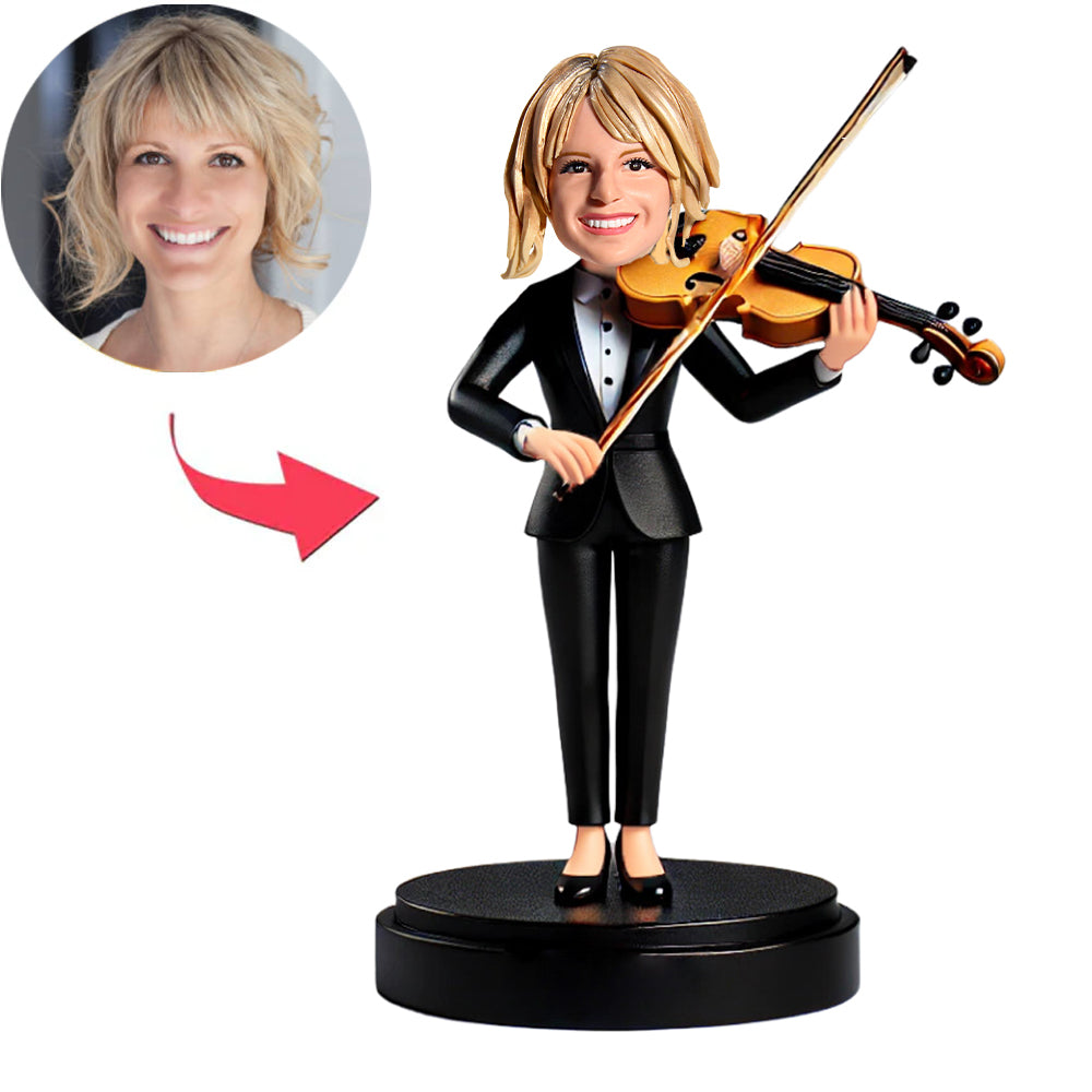 Female Violinist Custom Bobbleheads