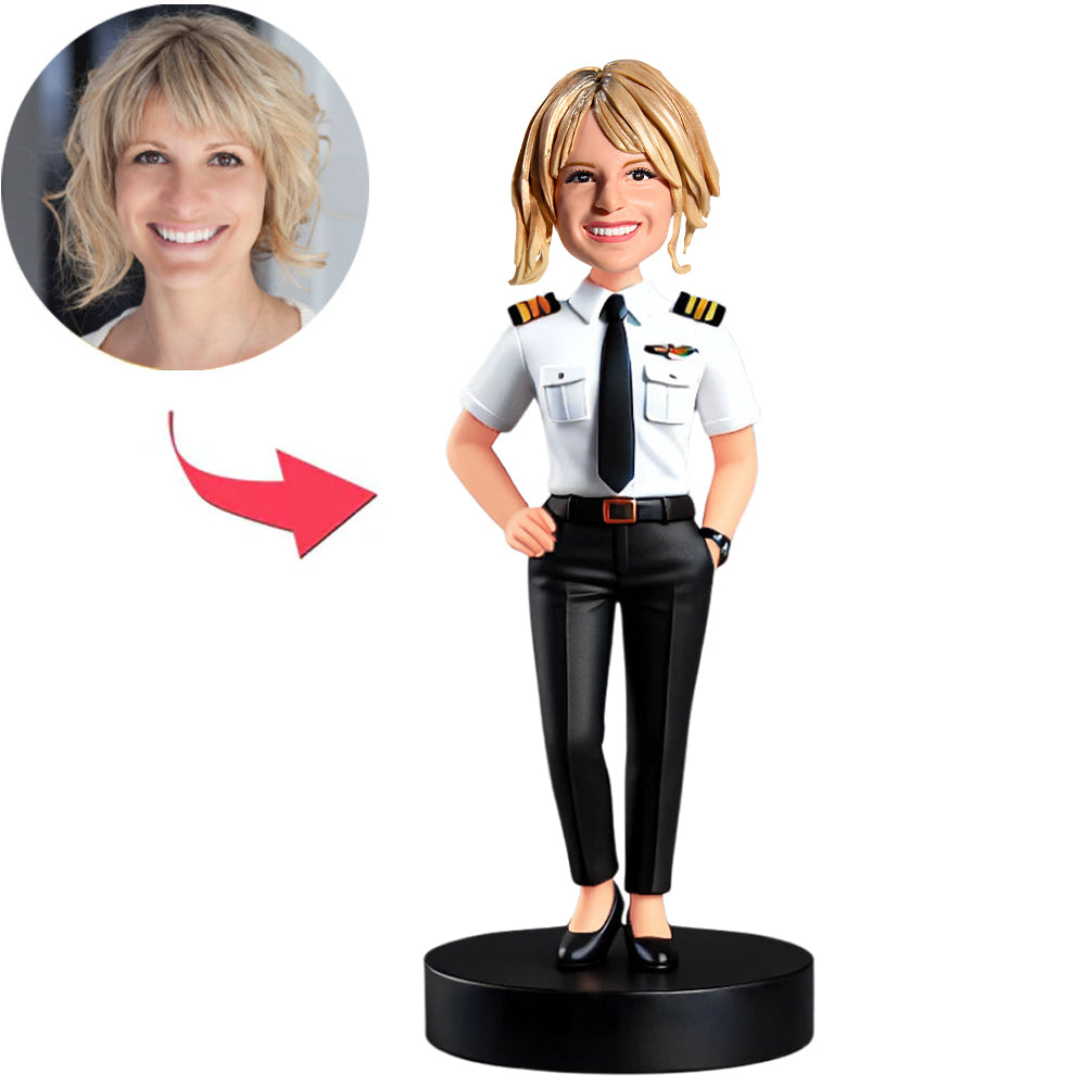 Female Captain Custom Bobbleheads