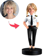 Female Captain Custom Bobbleheads