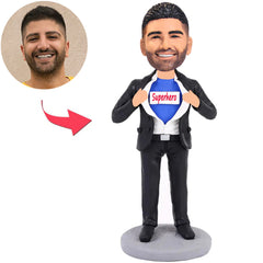 Superhero Business Man Custom Bobbleheads