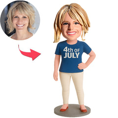 Independence Day Women Custom Bobbleheads