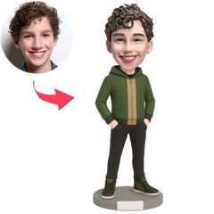 Boy in Green Jacket Custom Bobbleheads
