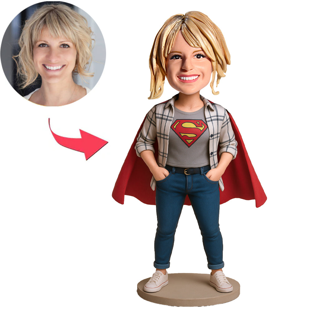 Super Casual Woman Custom Bobbleheads