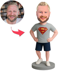 Superman With Hands on Hips Custom Bobbleheads