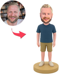Man in Khaki Shorts Custom Bobbleheads