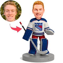 New York Rangers Ice Hockey Goalie Custom Bobbleheads