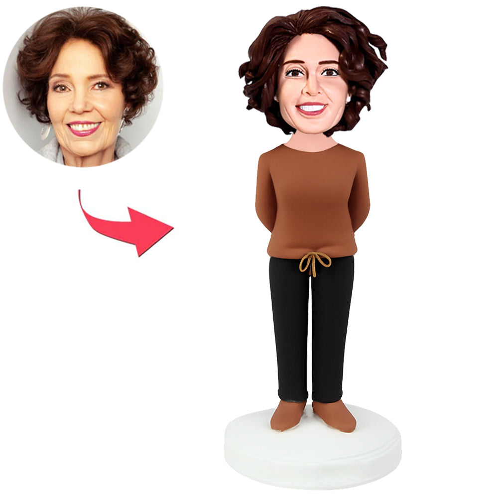Female Boss Standing Pose Custom Bobbleheads