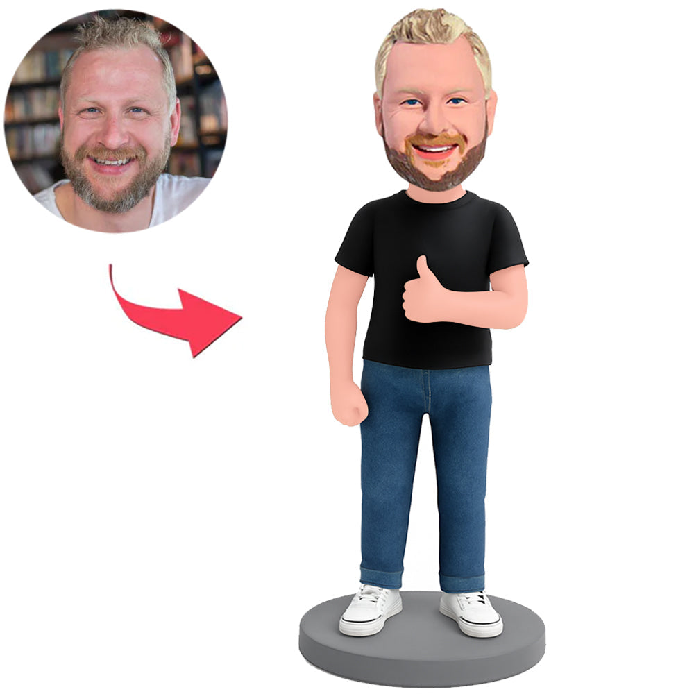 Businessman Giving Thumbs Up Custom Bobbleheads