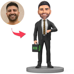 Boss Carrying Money Box Custom Bobbleheads