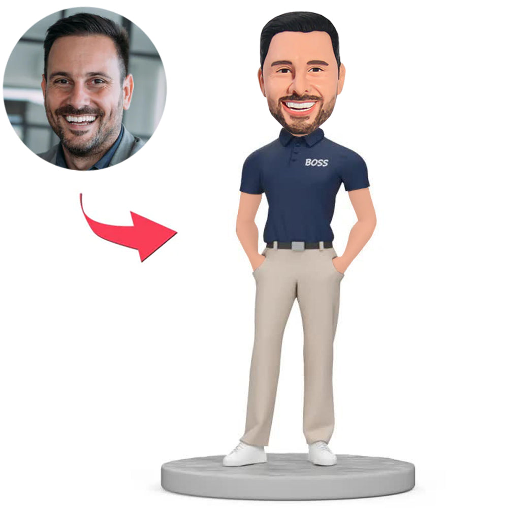 Boss with Hands in Pockets Custom Bobbleheads
