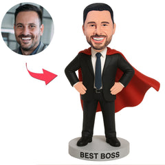 Best Boss with Cape Custom Bobbleheads