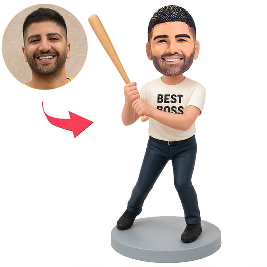 Best Boss Baseball Player Custom Bobbleheads