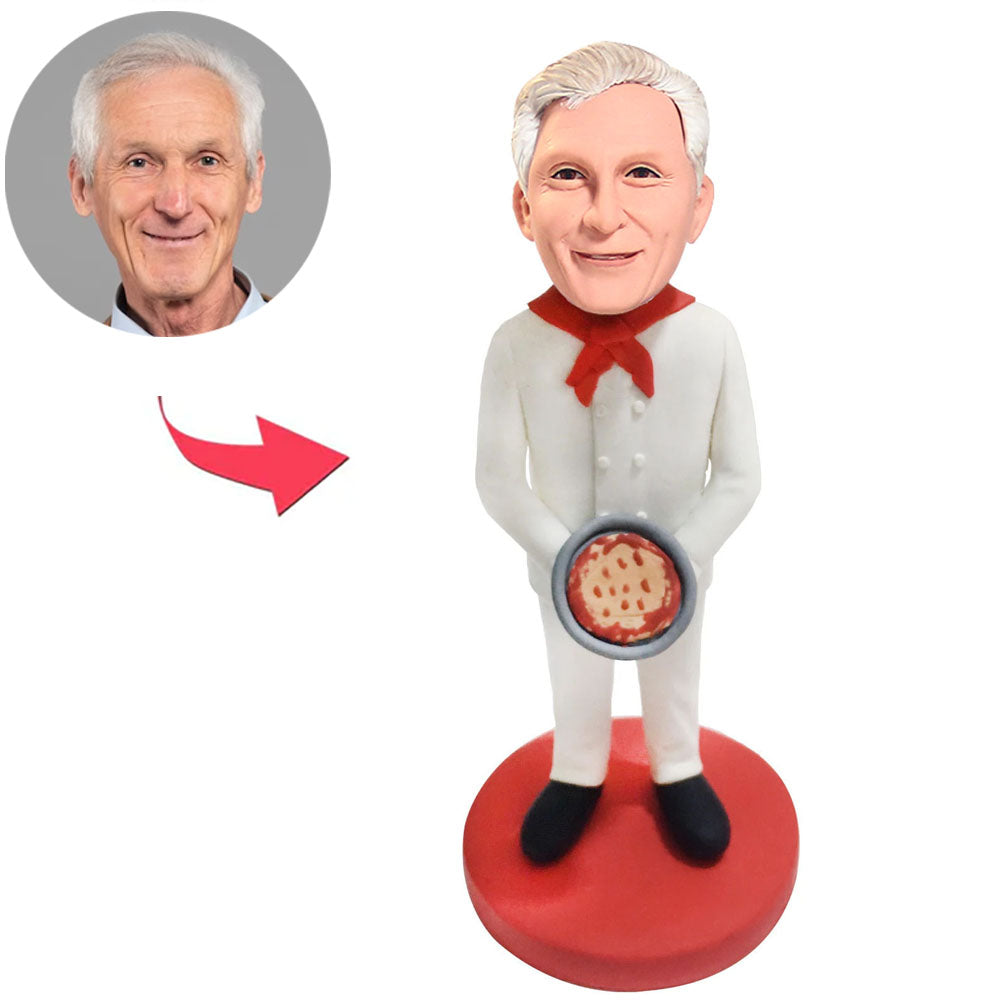Man Holding Pizza Custom Bobbleheads