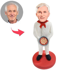 Man Holding Pizza Custom Bobbleheads