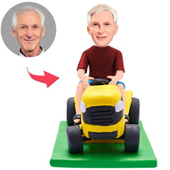 Man Driving Tractor Custom Bobbleheads