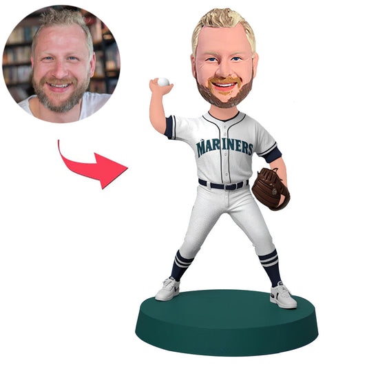 Seattle Mariners Baseball Player Custom Bobbleheads