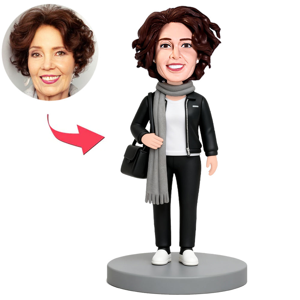 Women Wearing Scarves Custom Bobbleheads