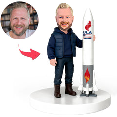 Man with Rocket Custom Bobbleheads