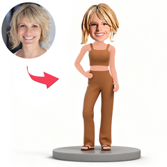 Woman Wearing Tank Top Custom Bobbleheads