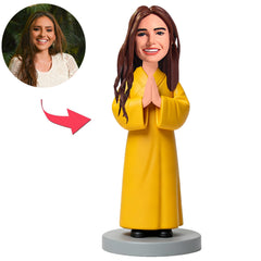 Woman in Monk Outfit Custom Bobbleheads