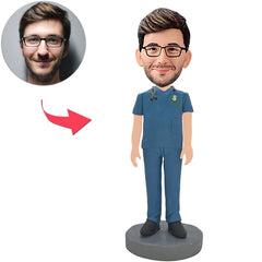 Male Doctor in Operating Room Custom Bobbleheads