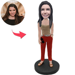 Handsome Rich Woman Custom Bobbleheads