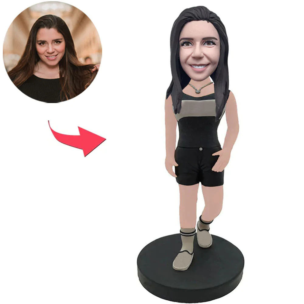 Cool Beautiful Girl Custom Bobbleheads