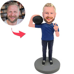 Man Holding Ball Custom Bobbleheads