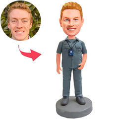 Man with Work Permit Custom Bobbleheads