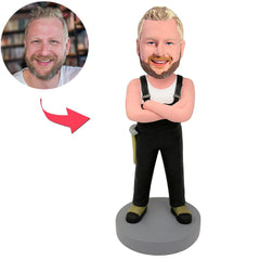Strong Maintenance Worker Custom Bobbleheads