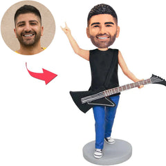 Male Play the Guitar Custom Bobbleheads
