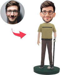Golfer Cool Man Custom Bobbleheads