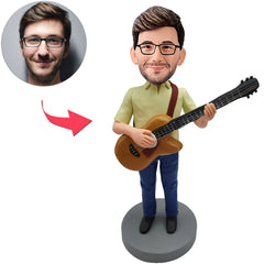 Custom Bobbleheads Casual Man Play the Guitar