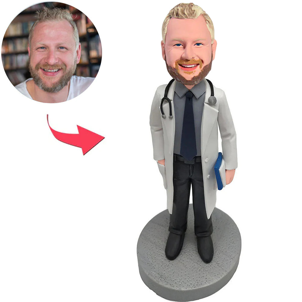 Custom Bobbleheads Doctor with Stethoscope
