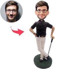 Custom Bobbleheads Golf Stance