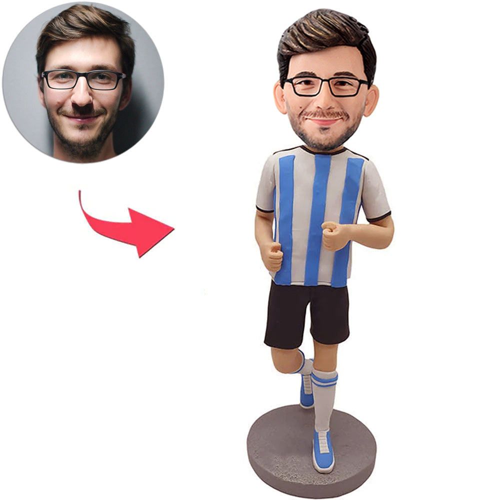 Custom Bobbleheads Soccer Athlete Uniforms
